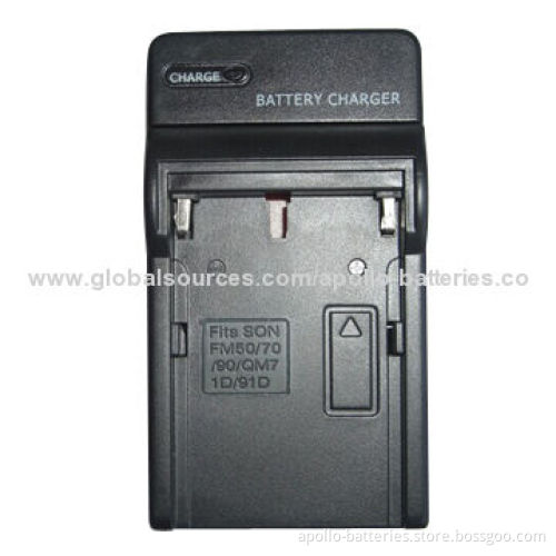 Camera Rechargeable Battery Charger for Sony NP-FM50, 4.2V, 600mAh